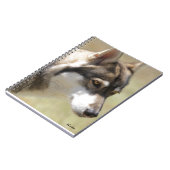 Wolf-gewundenes Notizbuch Notizblock (Linke Seite)