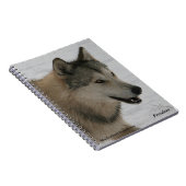 Wolf-gewundenes Notizbuch Notizblock (Rechte Seite)