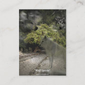 WOLF Ghosts Business Cards Visitenkarte (Rückseite)