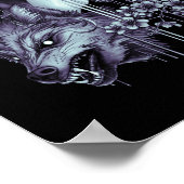 Wolf Girl und Skull Poster (Ecke)