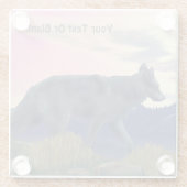 Wolf Glasuntersetzer (Rückseite)