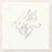 Wolf Glasuntersetzer (Rückseite)