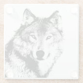 Wolf Glasuntersetzer (Rückseite)