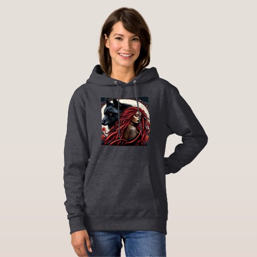 Wolf Goddess Hoodie (Vorne ganz)