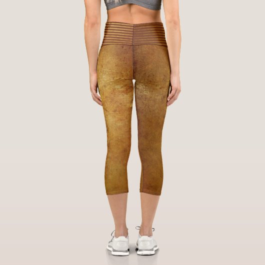 Wolf Gold Capri Leggings (Rückseite)