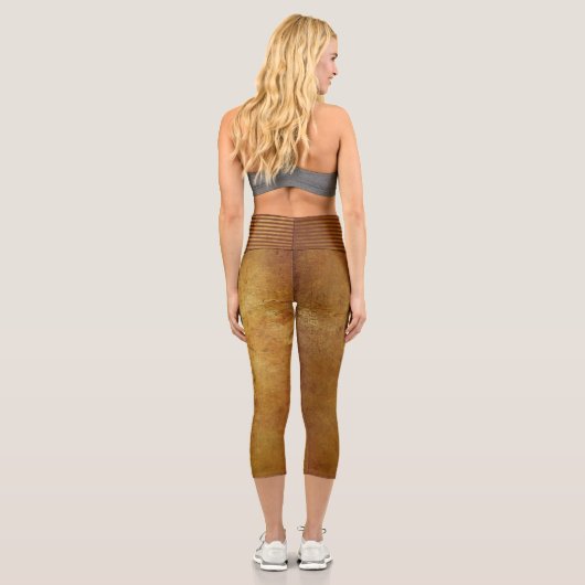 Wolf Gold Capri Leggings (Rückseite)