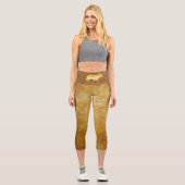 Wolf Gold Capri Leggings (Vorderseite)