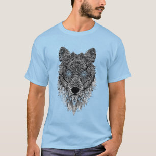 Wolf Grafik Herren T-Shirt Casual Streetwear