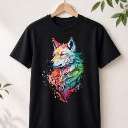 Wolf Grafik Streetwear T-Shirt Bold & Bunt