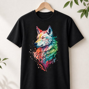 Wolf Grafik Streetwear T-Shirt Bold & Bunt