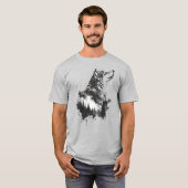 Wolf Graphic Art Animal Wolves Fan Art T-Shirt (Vorne ganz)