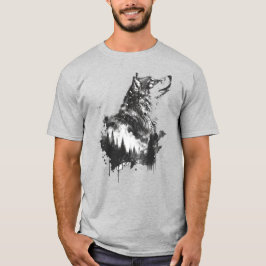Wolf Graphic Art Animal Wolves Fan Art T-Shirt