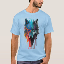 Wolf Graphic Art Animal Wolves Fan Art T-Shirt