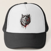 Wolf Graphic Art Animal Wolves Fan Art Truckerkappe (Vorderseite)