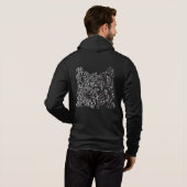 Wolf grauer Mann Hoodie (Schwarz voll)
