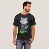 Wolf Groom Krawatte Wedding T-Shirt (Vorne ganz)