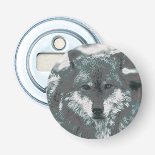 Wolf, Grün Flaschenöffner