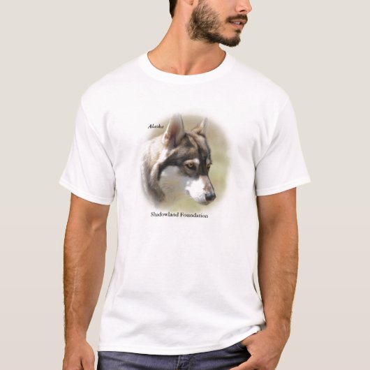 Wolf-grundlegender T - Shirt (Vorderseite)