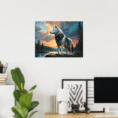 Wolf Guardian Poster (Heimbüro)
