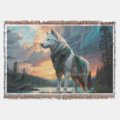 Wolf Guardian Throw Blanket Decke (Vorderseite)