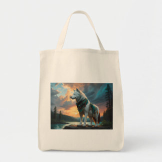 Wolf Guardian Tote Bag Tragetasche