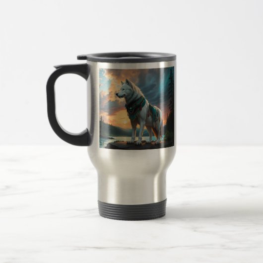 Wolf Guardian Travel Mug Reisebecher (Links)