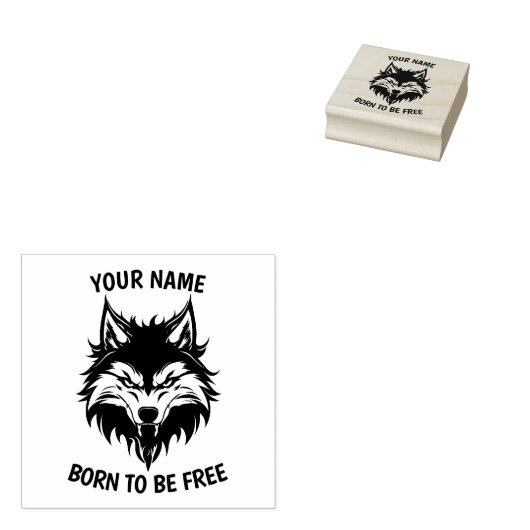 Wolf Gummistempel (Stempel)