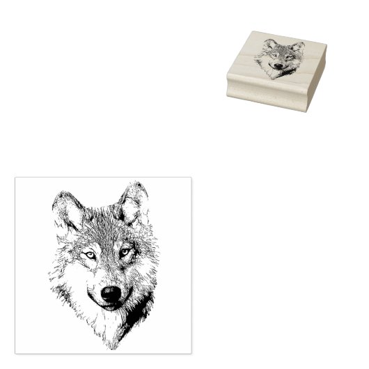 Wolf Gummistempel (Stempel)