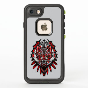 Wolf-Haida-Stammes-Totem-Design
