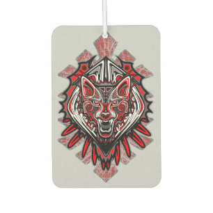 Wolf-Haida-Stammes-Totem-Design Autolufterfrischer