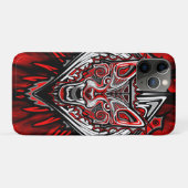 Wolf-Haida-Stammes-Totem-Design Case-Mate iPhone Hülle (Rückseite (Horizontal))