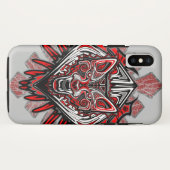 Wolf Haida-Stammes-Totem-Design Case-Mate iPhone Hülle (Rückseite (Horizontal))