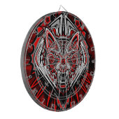 Wolf-Haida-Stammes-Totem-Design Dartscheibe (Vorderseite Links)