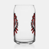 Wolf Haida-Stammes-Totem-Design Dosenglas (Links)