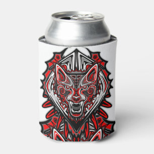 Wolf-Haida-Stammes-Totem-Design Dosenkühler
