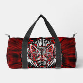 Wolf-Haida-Stammes-Totem-Design Duffle Bag (Vorderseite)
