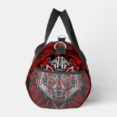 Wolf-Haida-Stammes-Totem-Design Duffle Bag (Rechts)