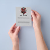 Wolf Haida-Stammes-Totem-Design Flyer (Gruppe)