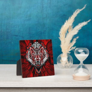 Wolf Haida-Stammes-Totem-Design Fotoplatte