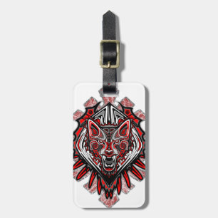 Wolf-Haida-Stammes-Totem-Design Gepäckanhänger
