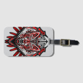 Wolf Haida-Stammes-Totem-Design Gepäckanhänger (Vorderseite (Horizontal))
