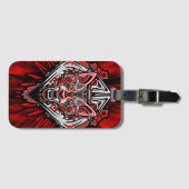Wolf-Haida-Stammes-Totem-Design Gepäckanhänger (Vorderseite (Horizontal))