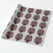 Wolf-Haida-Stammes-Totem-Design Geschenkpapier (Ungerollt)