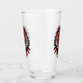 Wolf Haida-Stammes-Totem-Design Glas (Links)