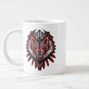 Wolf-Haida-Stammes-Totem-Design Jumbo-Tasse