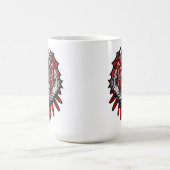 Wolf-Haida-Stammes-Totem-Design Kaffeetasse (Mittel)
