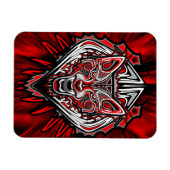 Wolf Haida-Stammes-Totem-Design Magnet (Horizontal)
