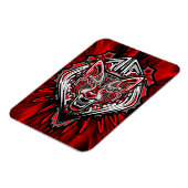 Wolf Haida-Stammes-Totem-Design Magnet (Linke Seite)