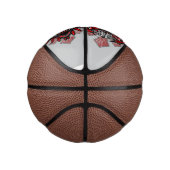 Wolf-Haida-Stammes-Totem-Design Mini Basketball (Rechts)