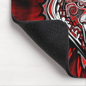 Wolf-Haida-Stammes-Totem-Design Mousepad (Ecke)